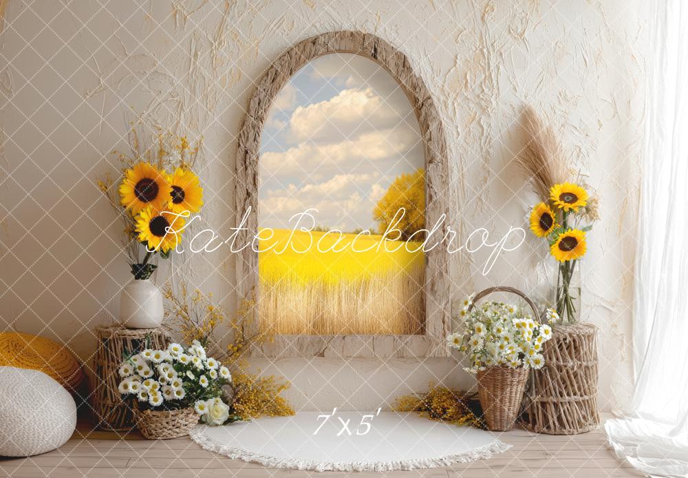 Kate Sunflower Arch Rustic Backdrop Designed by Mini MakeBelieve - Kate Backdrop AU