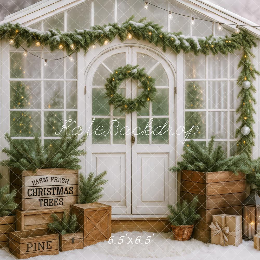 Kate Christmas Greenhouse Backdrop Designed by Patty Roberts