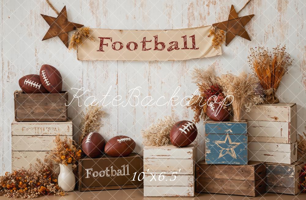 Kate Football Stars Rustic Sport Backdrop Designed by Emetselch