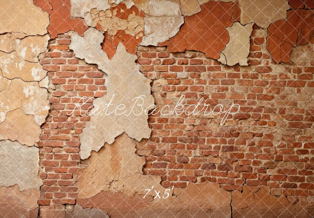 Kate Vintage Wall Exposed Brick Backdrop Designed by Mini MakeBelieve