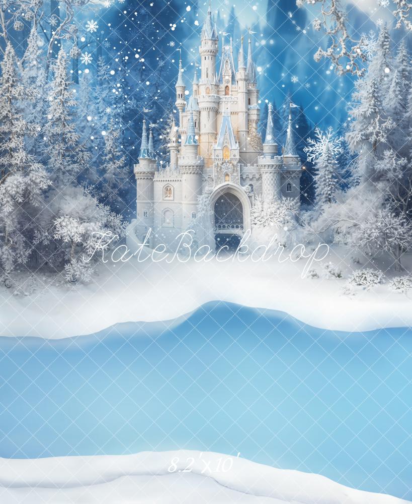 Kate Ice Princess Snowy Castle Backdrop Designed by Emetselch - Kate Backdrop AU