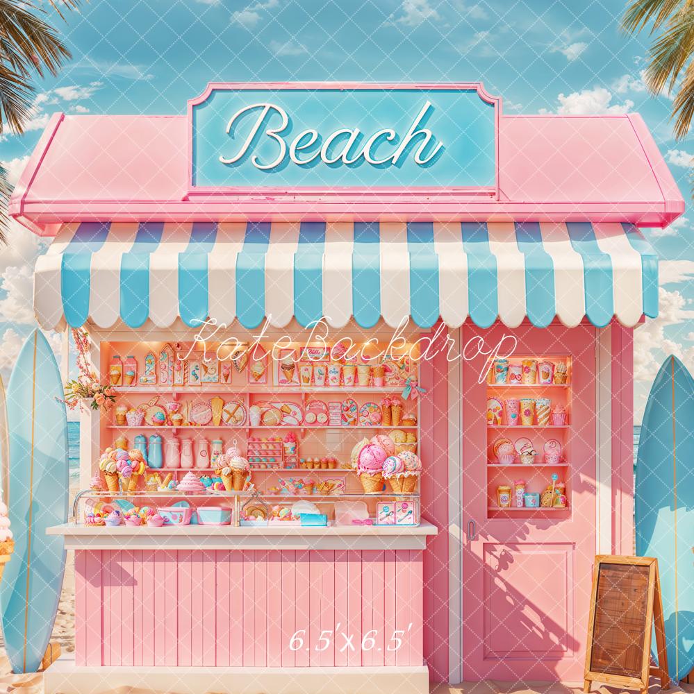 Kate Beach Ice Cream Backdrop Designed by Chain - Kate Backdrop AU