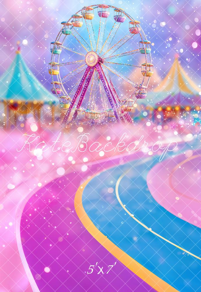 Kate Carnival Ferris Wheel Backdrop Designed by Emetselch - Kate Backdrop AU