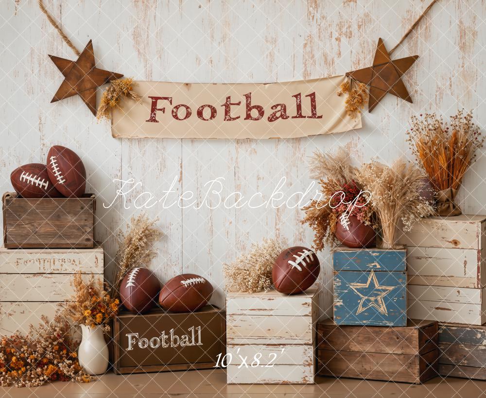 Kate Football Stars Rustic Sport Backdrop Designed by Emetselch