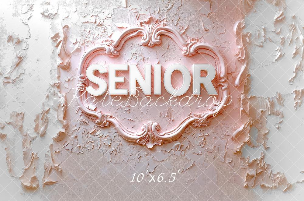 Kate Senior Pink Texture Backdrop Designed by Mini MakeBelieve