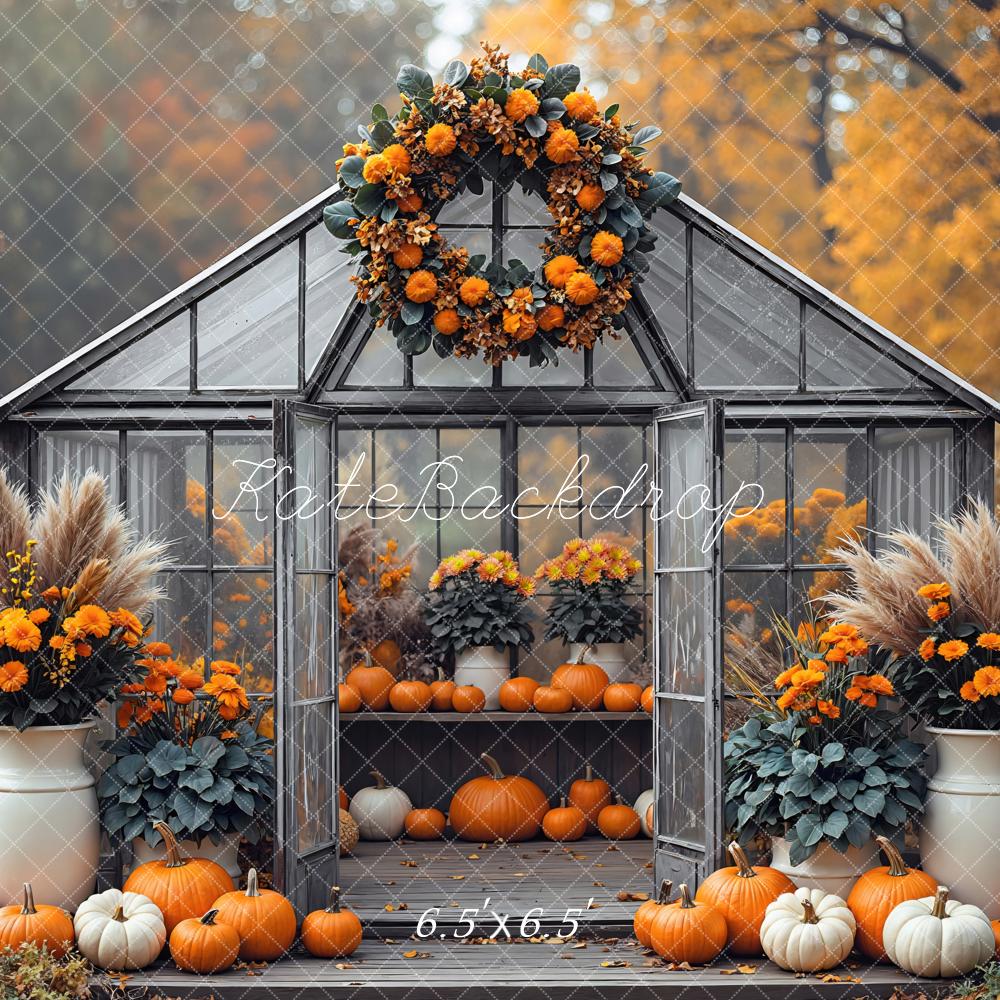 Kate Autumn Pumpkin House Backdrop Designed by Mini MakeBelieve