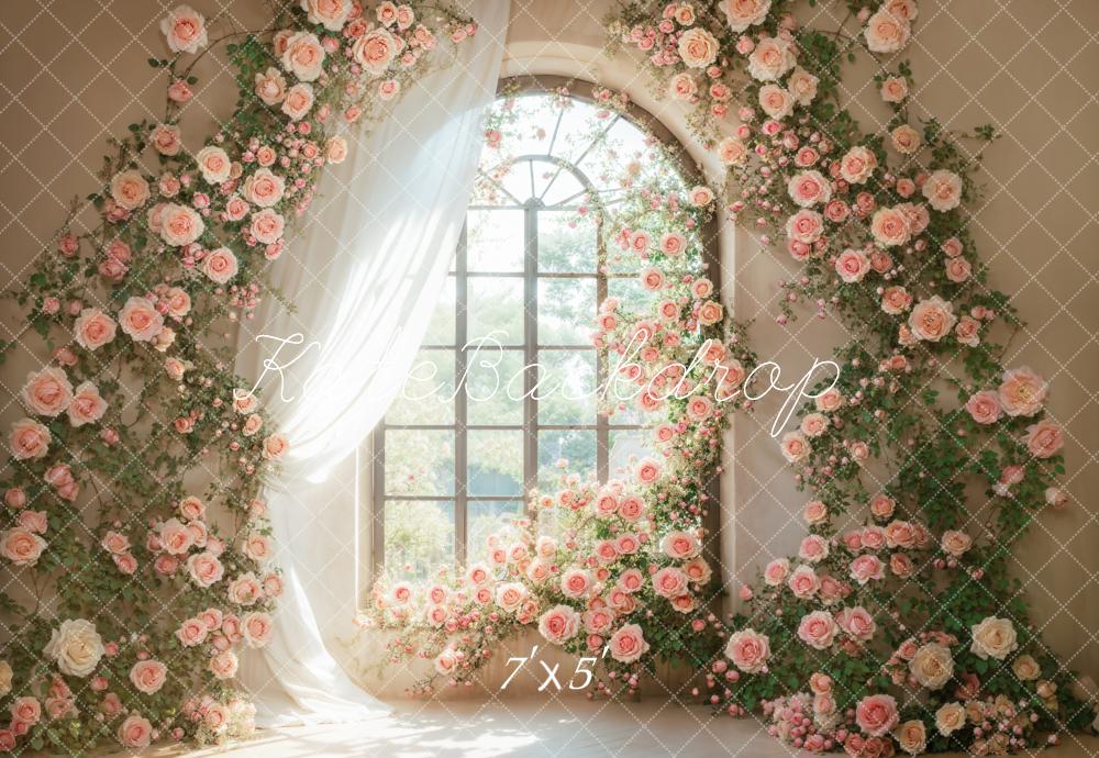 Kate Flower Window Spring Backdrop Designed by Emetselch - Kate Backdrop AU