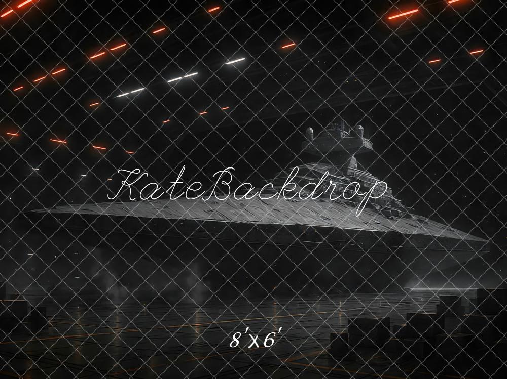 Kate Sci Fi Spaceship Laser Sky Backdrop Designed by Mini MakeBelieve - Kate Backdrop AU