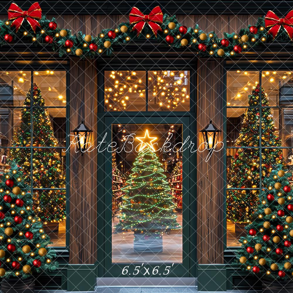Kate Christmas Shopfront Tree Backdrop Designed by Mini MakeBelieve - Kate Backdrop AU