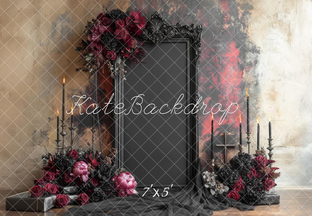 15% OFF Kate Gothic Floral Candles Halloween Backdrop Designed by Mini MakeBelieve