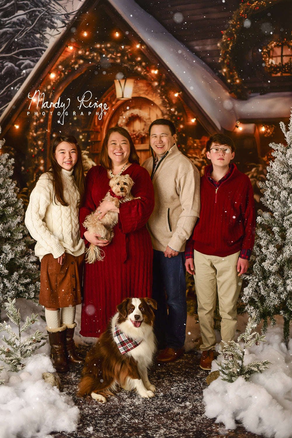 Kate Christmas Wooden House Backdrop Designed by Chain Photography - Kate Backdrop AU