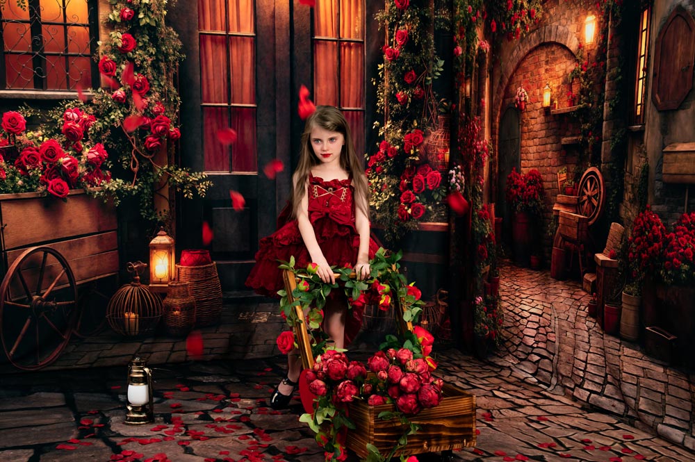 Kate Valentine's Day Rose Street Room Set(8ftx8ft&10ftx8ft&8ftx10ft)