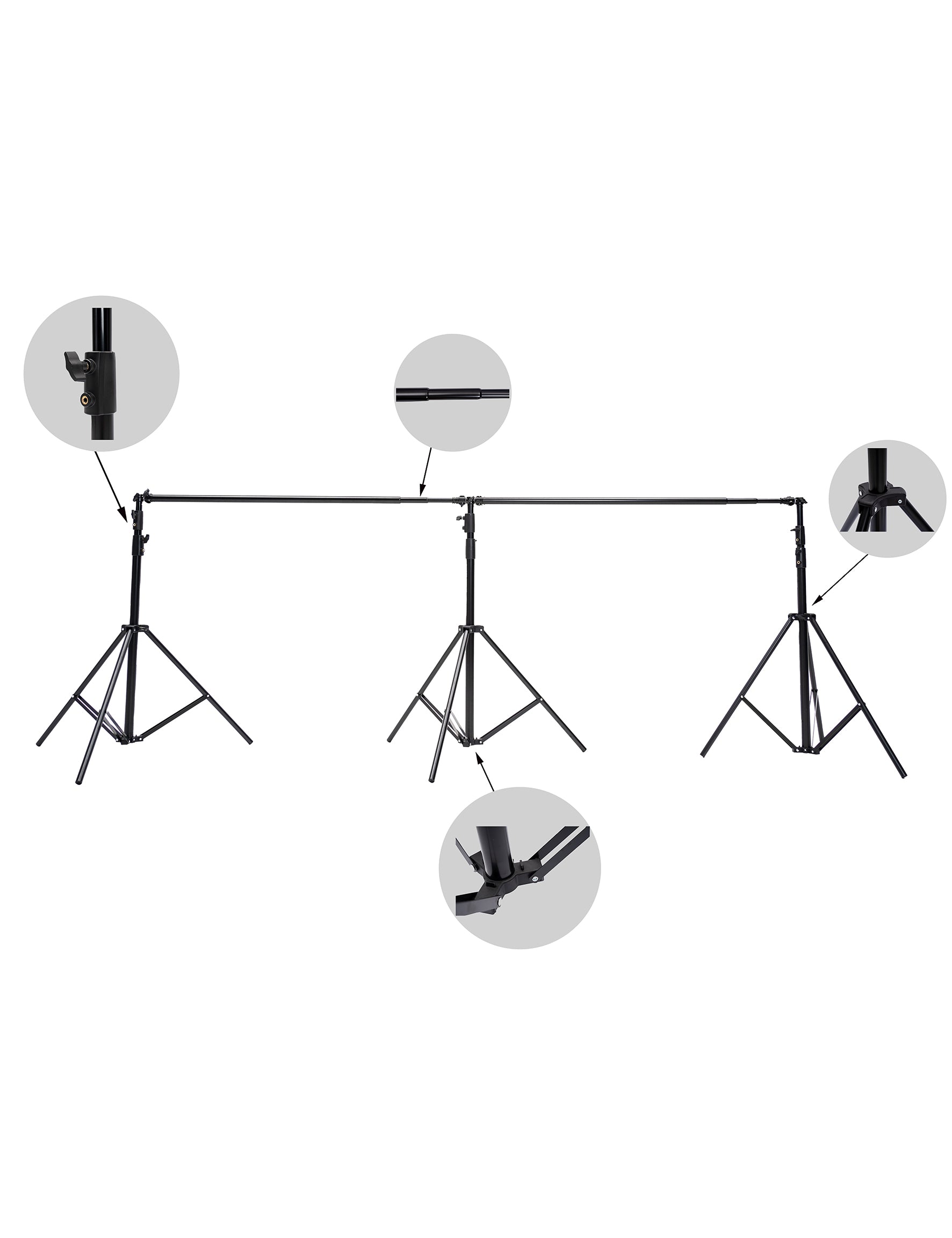 Kate 6x3m Frame Stand for room set( including 8 clips + one carrying case)