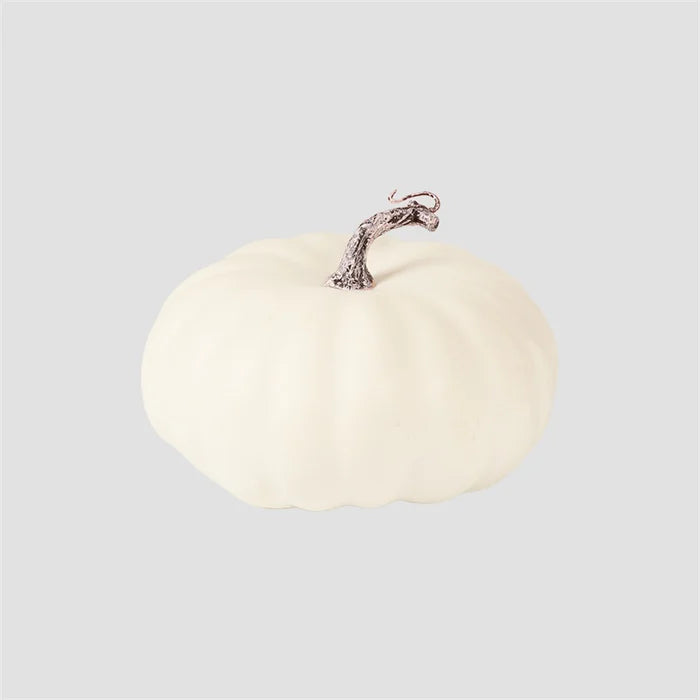 Kate Halloween/Christmas White Artificial Pumpkin(D ≈ 7.87" H ≈ 5.12") for Photography