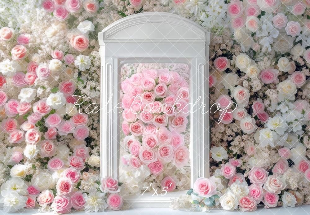 Kate Spring Arch Pink Roses Backdrop Designed by Mini MakeBelieve - Kate Backdrop AU