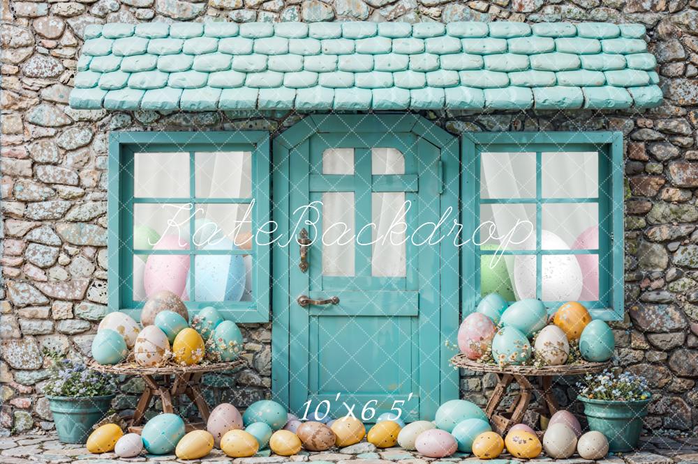 Kate Easter Eggs Stone House Backdrop Designed by Emetselch