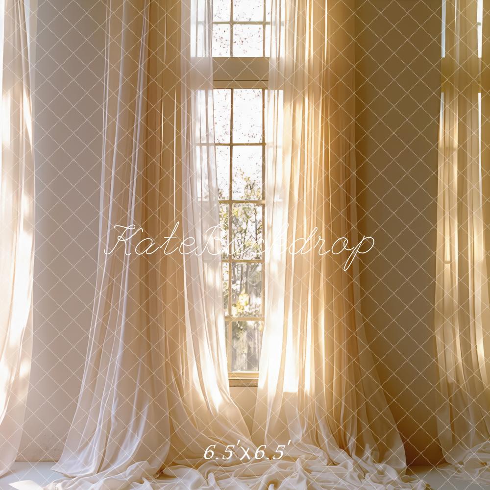 Kate Sunlit Window Curtains Backdrop Designed by Mini MakeBelieve