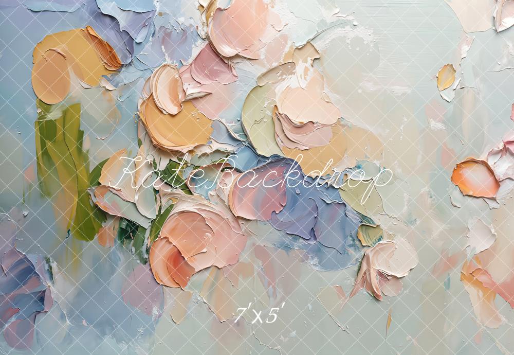 Kate Pastel Flowers Texture Backdrop Designed by Emetselch - Kate Backdrop AU