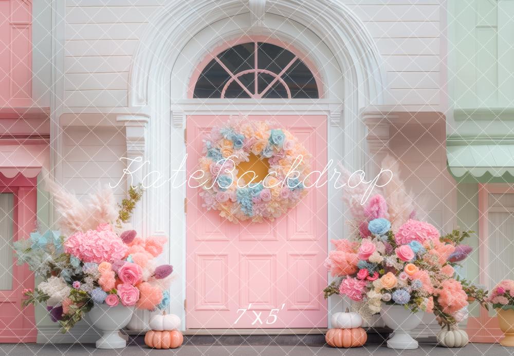 Kate Flowers Pink Door Backdrop Designed by Mini MakeBelieve - Kate Backdrop AU