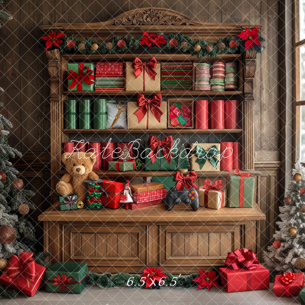 Kate Christmas Gift Cabinet Backdrop Designed by Mini MakeBelieve - Kate Backdrop AU