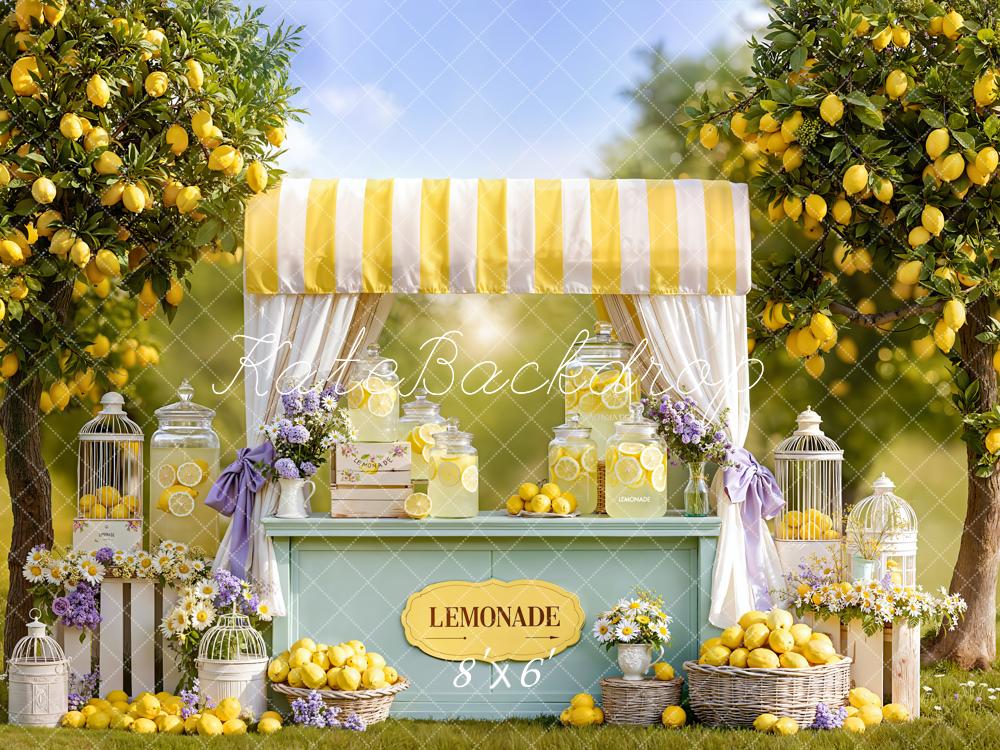 Kate Lemonade Stand Summer Backdrop Designed by Emetselch