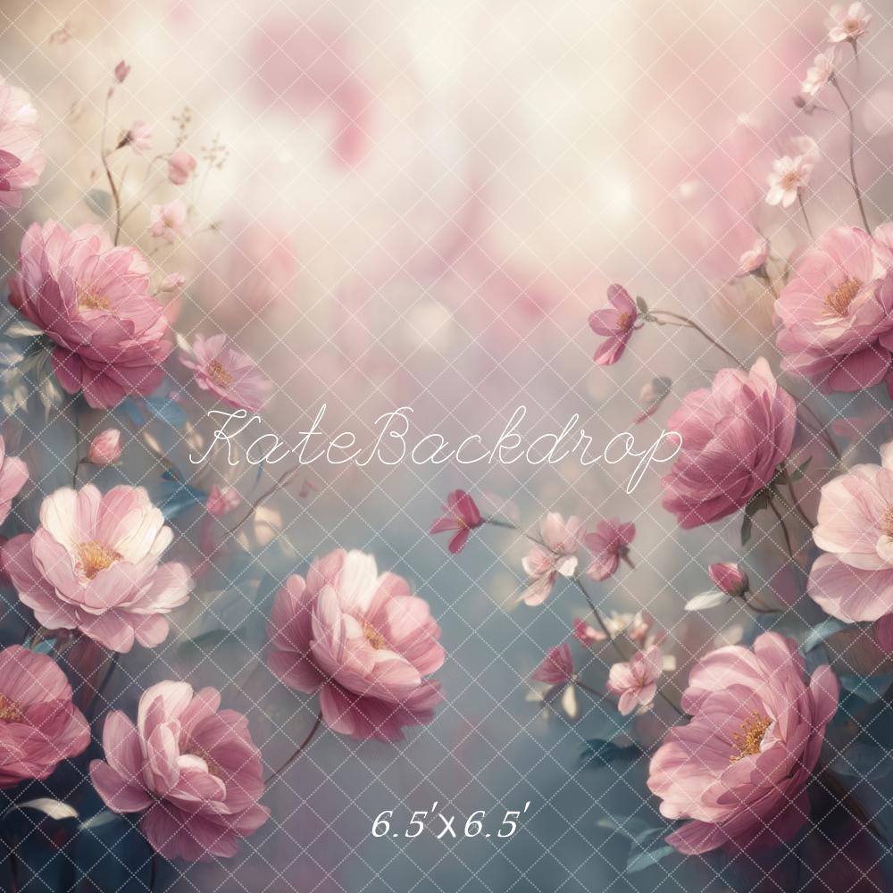 15% OFF Kate Pink Flower Bloom Soft Light Backdrop Designed by GQ