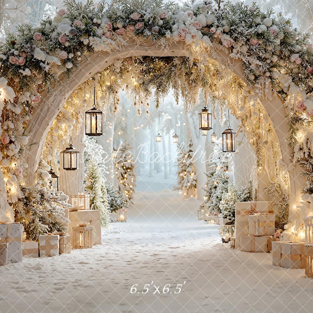 Kate Winter Arch Snow Backdrop Designed by Emetselch