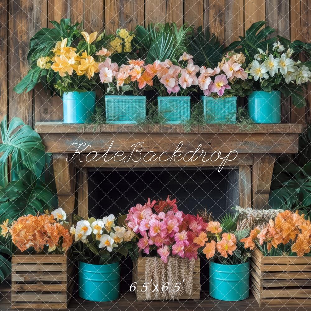 Kate Flower Pots Wooden Backdrop Designed by Mini MakeBelieve - Kate Backdrop AU