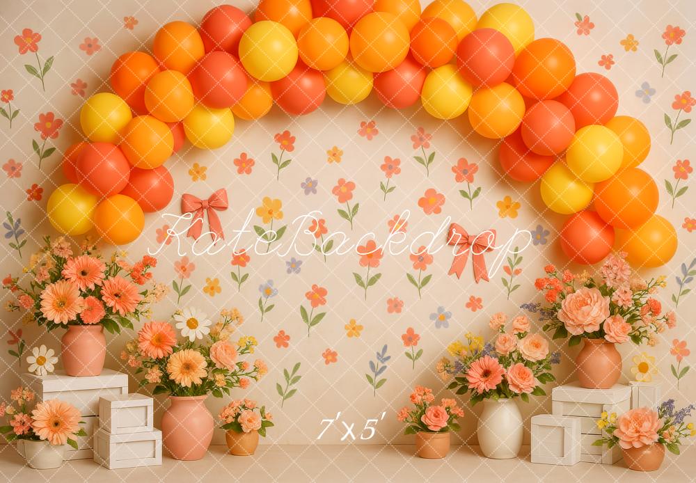 Kate Arch Balloons Flower Backdrop Designed by Patty Roberts