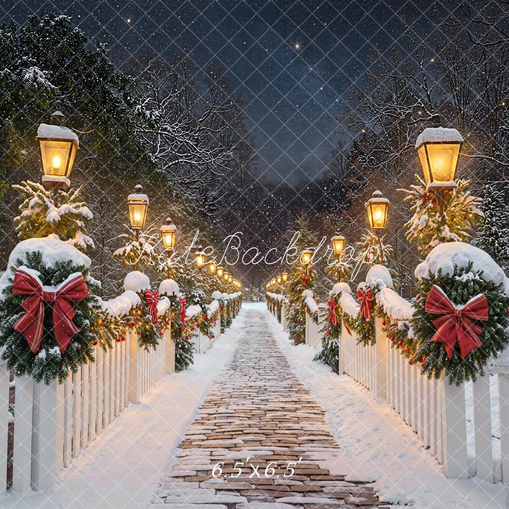 Kate Christmas Snow Bridge Backdrop Designed by Chain