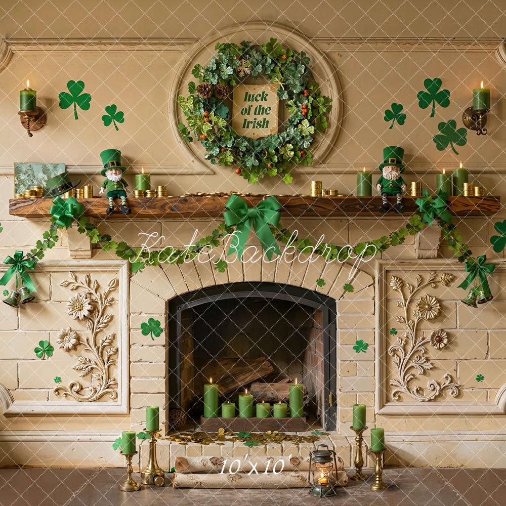 Kate Shamrock St Patrick's Day Garland Backdrop Designed by Emetselch
