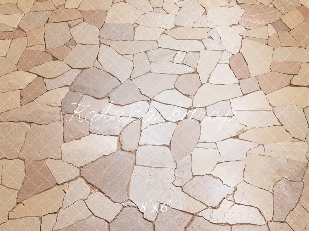 Kate Cobblestone Stone Texture Fleece Backdrop Designed by Kate Image