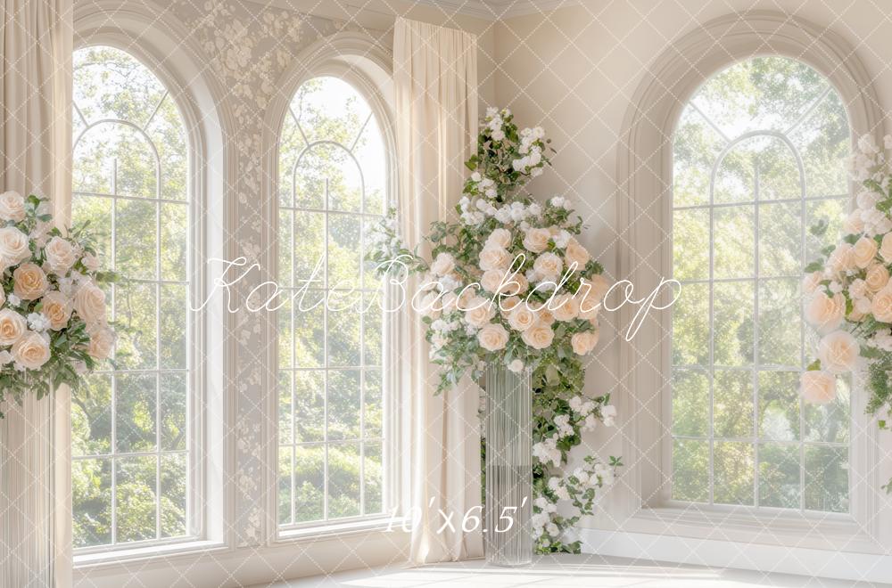 Kate Wedding Flower Arch Windows Backdrop Designed by Mini MakeBelieve - Kate Backdrop AU
