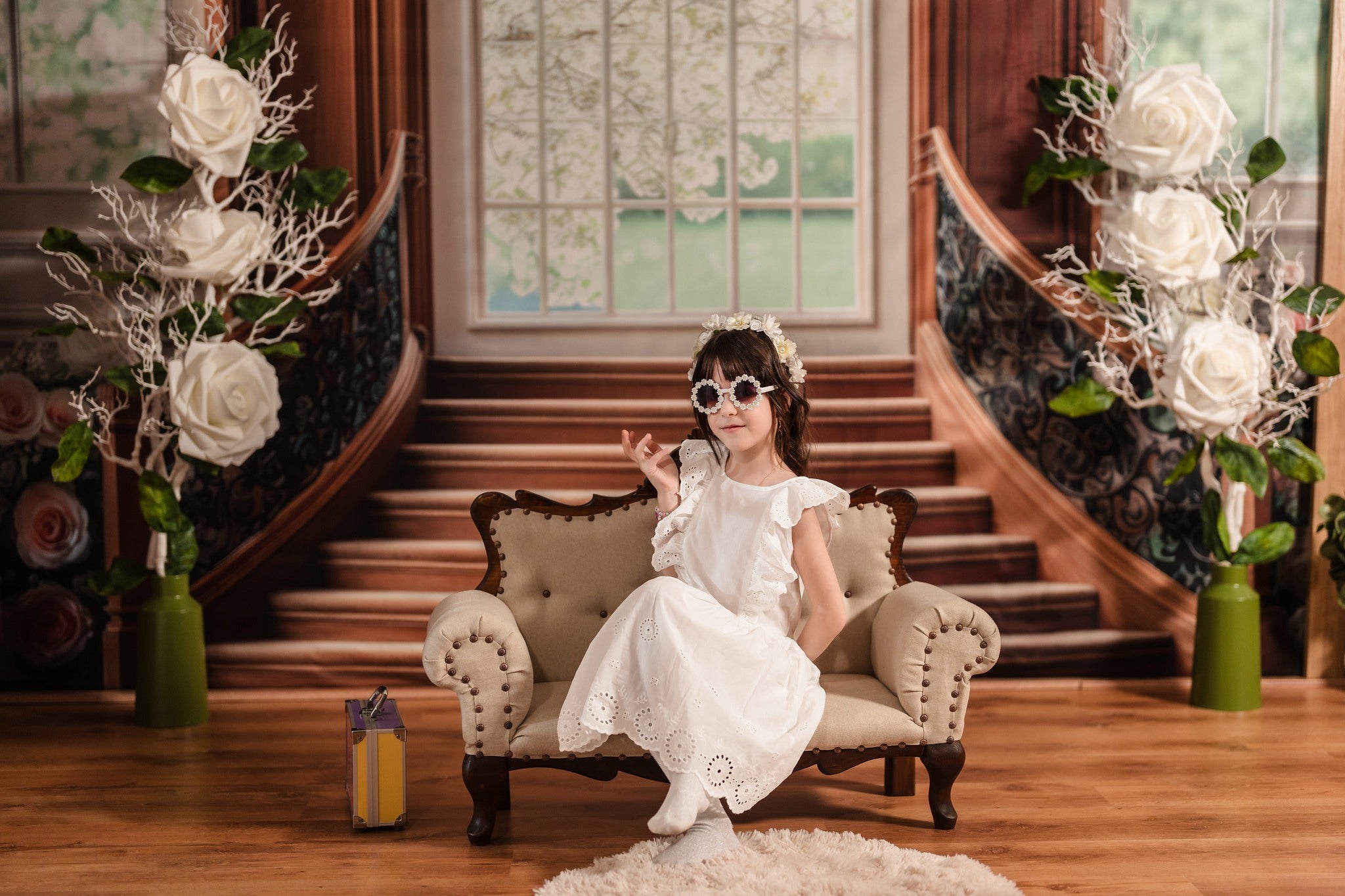 Kate Arch Stairs Backdrop Designed by Mini MakeBelieve