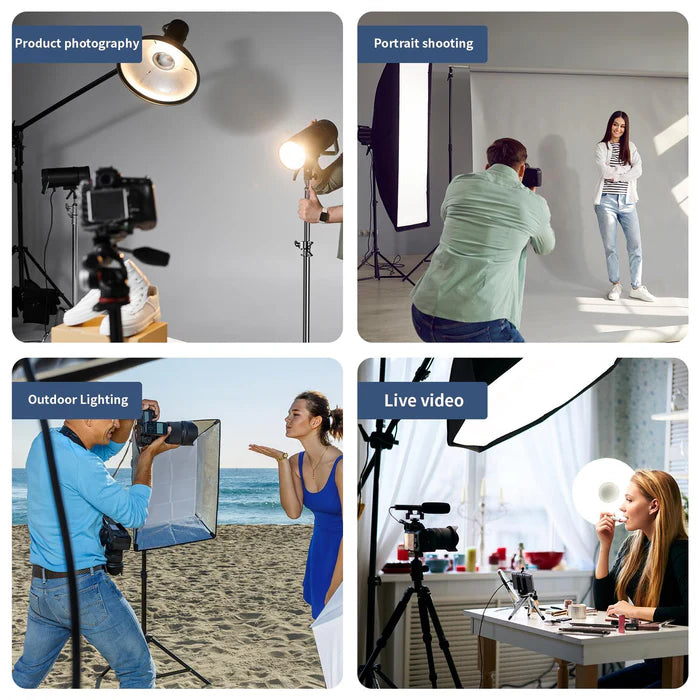 Kate Heavy Duty Light Stand Tripod - 15.7ft Air Cushioned Aluminum Alloy Lighting Stand with 2 Sandbags & 1/4"-3/8" Adapter 9.46lb Load for Photography