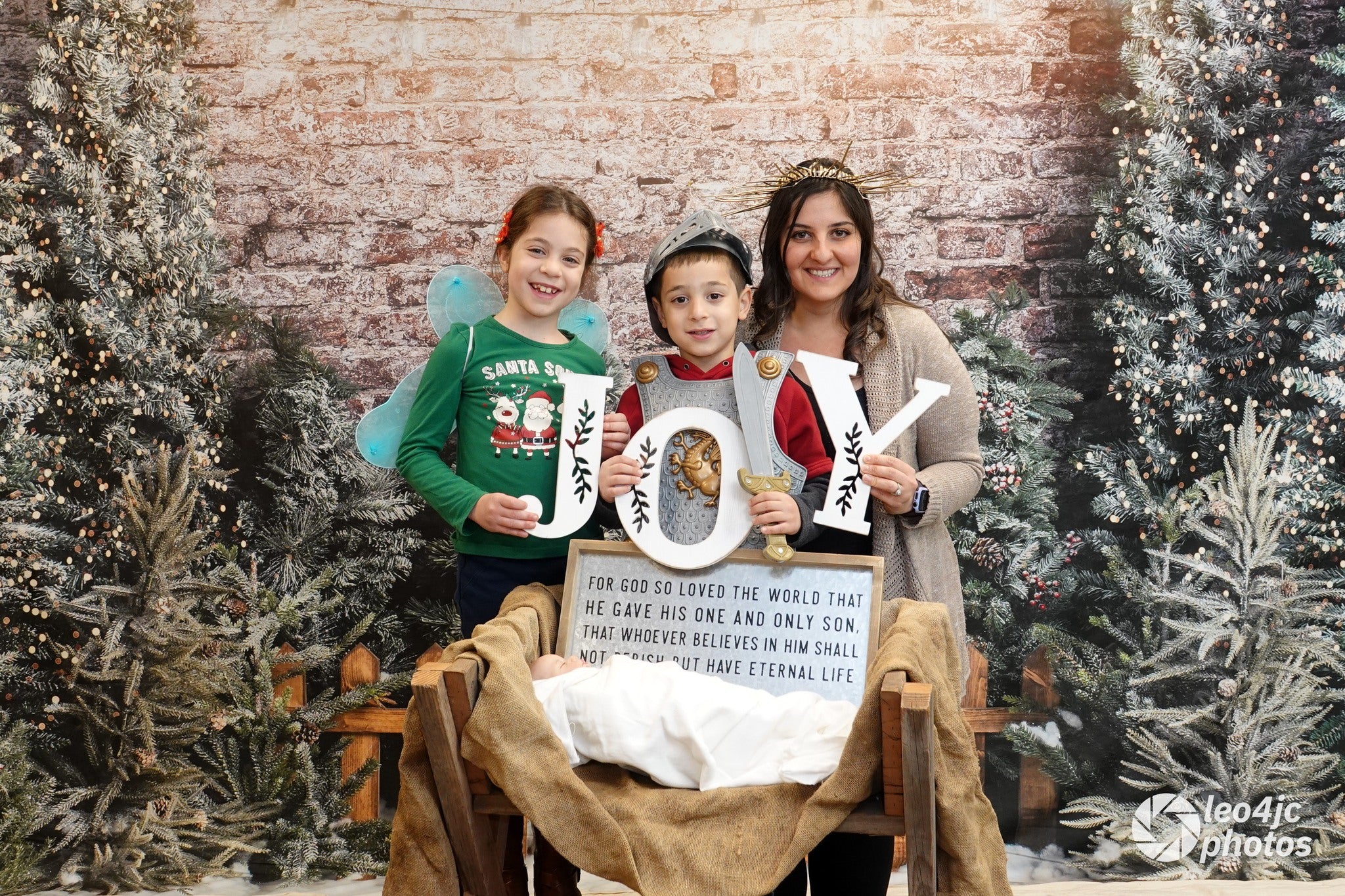 Kate Christmas Outdoor Fence Trees Lights Backdrop Designed by Abbas Studio - Kate Backdrop AU