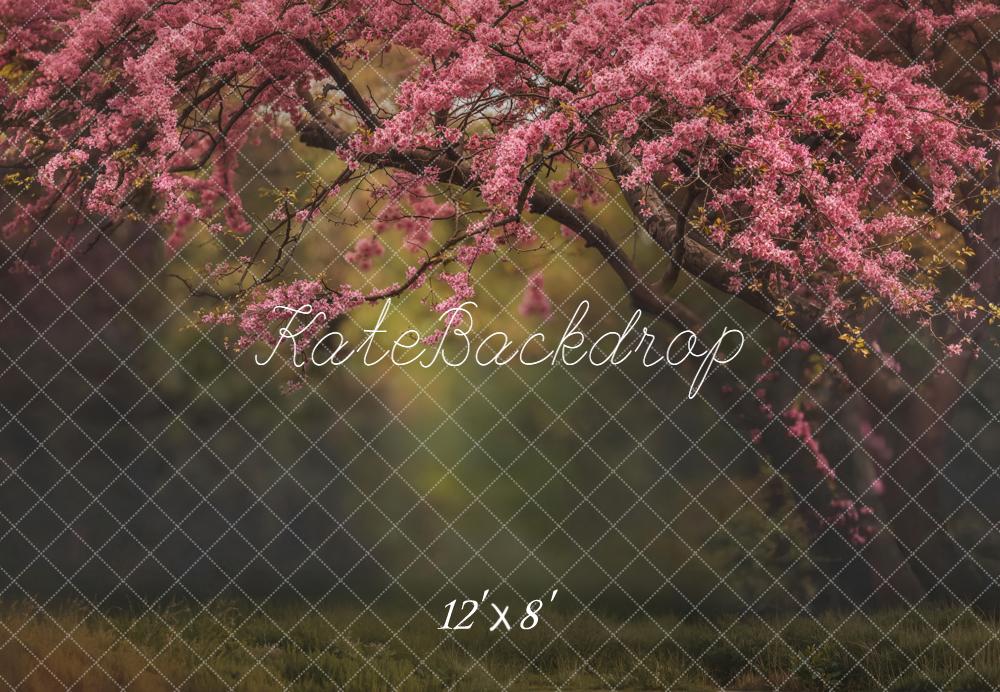 Kate Pink Flowering Tree Branches Backdrop Designed by Emetselch