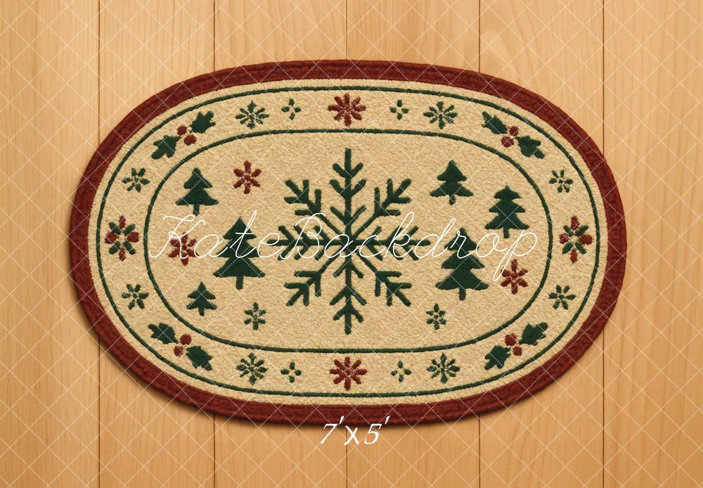 Kate Christmas Snowflake Trees Wooden Backdrop Designed by Mini MakeBelieve