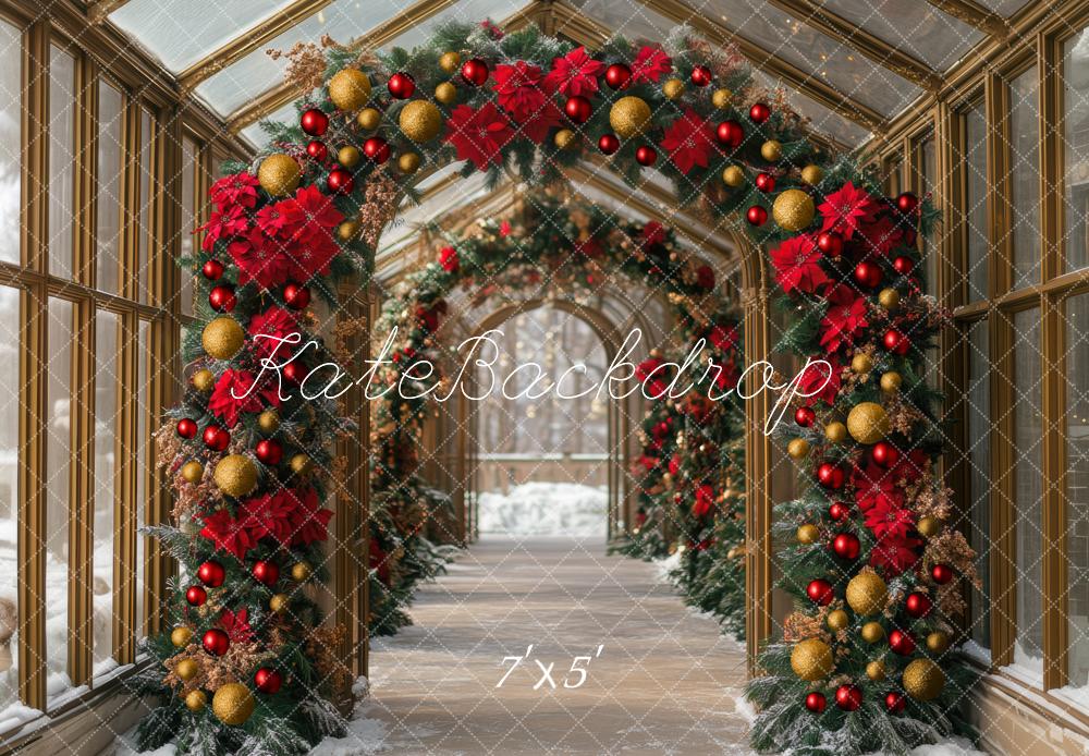 Kate Christmas Flower Arch Backdrop Designed by Mini MakeBelieve - Kate Backdrop AU