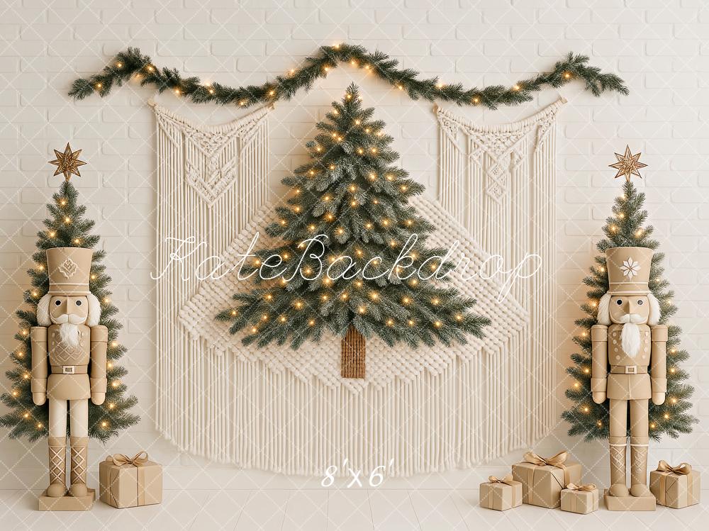 Kate Christmas Nutcracker Macrame Backdrop Designed by Ashley Paul - Kate Backdrop AU