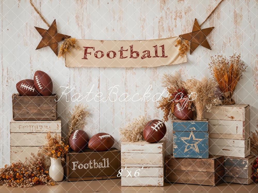 Kate Football Stars Rustic Sport Backdrop Designed by Emetselch