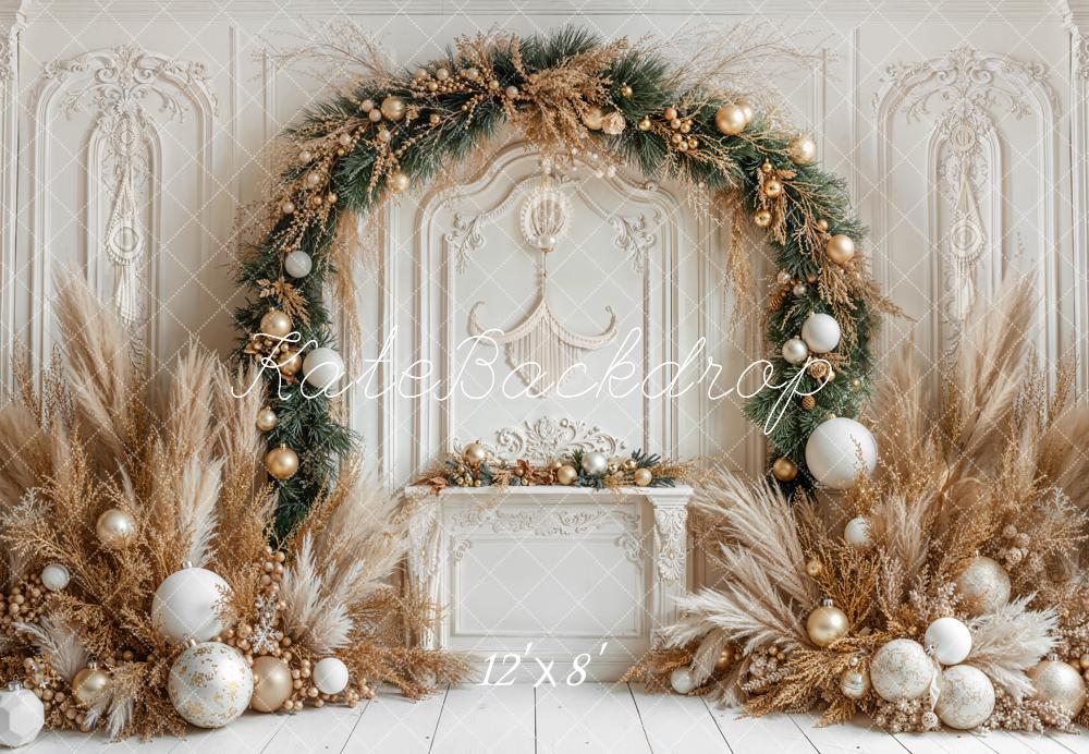 Kate Christmas Arch Fleece Backdrop Designed by Emetselch - Kate Backdrop AU