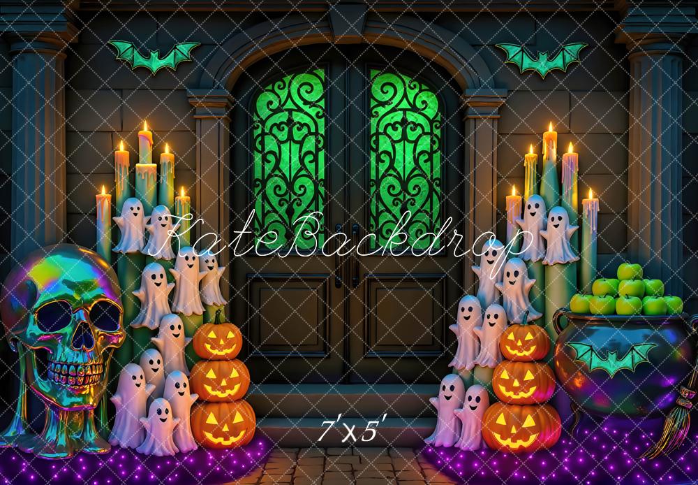 Kate Halloween Ghosts Skull Backdrop Designed by Mini MakeBelieve