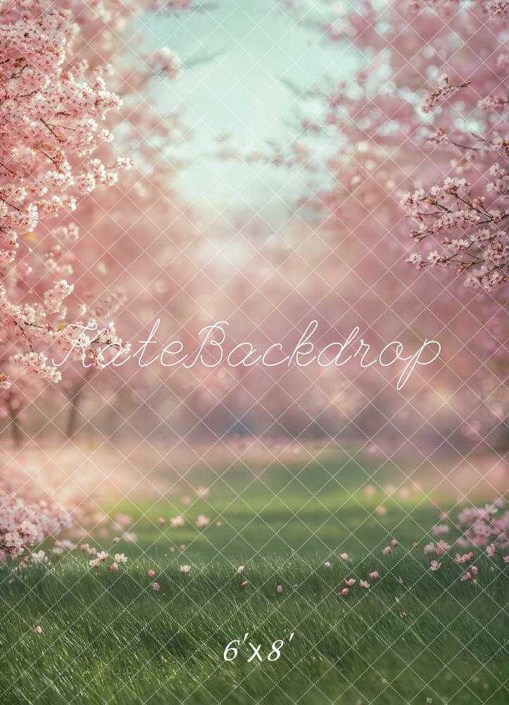 Kate Spring Cherry Blossom Meadow Backdrop Designed by Emetselch
