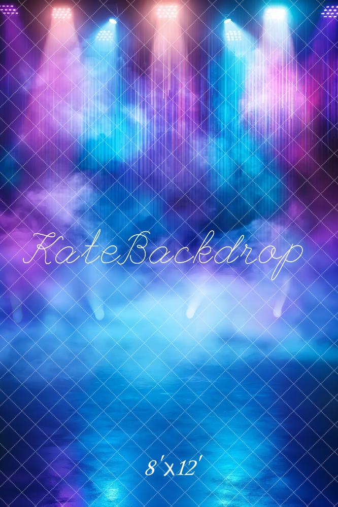 Kate Stage Lights Colourful Smoke Fleece Backdrop Designed by Chain