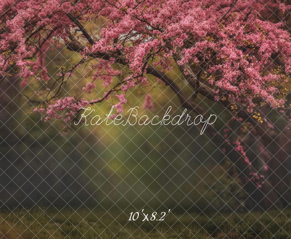 Kate Pink Flowering Tree Branches Backdrop Designed by Emetselch