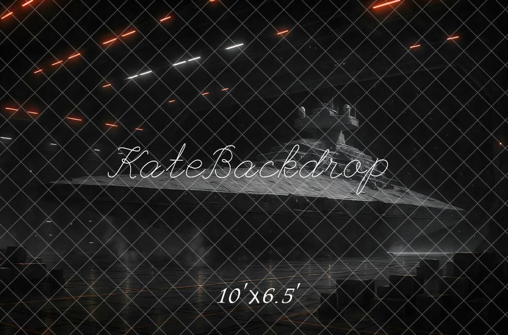 Kate Sci Fi Spaceship Laser Sky Backdrop Designed by Mini MakeBelieve - Kate Backdrop AU