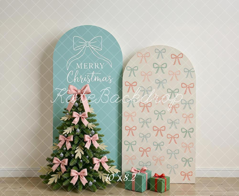 Kate Christmas Tree Bows Arch Party Backdrop Designed by Mini MakeBelieve - Kate Backdrop AU