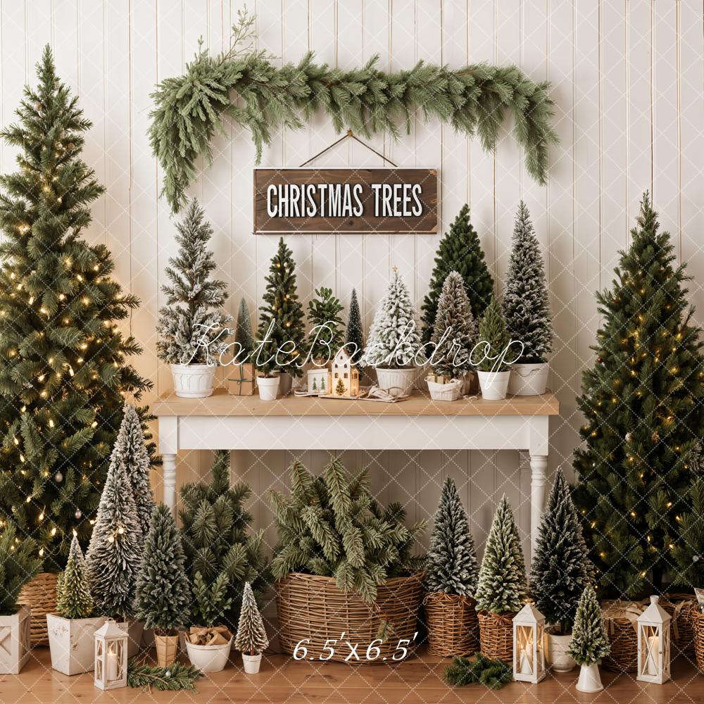 Kate Christmas Trees Table Backdrop Designed by Emetselch