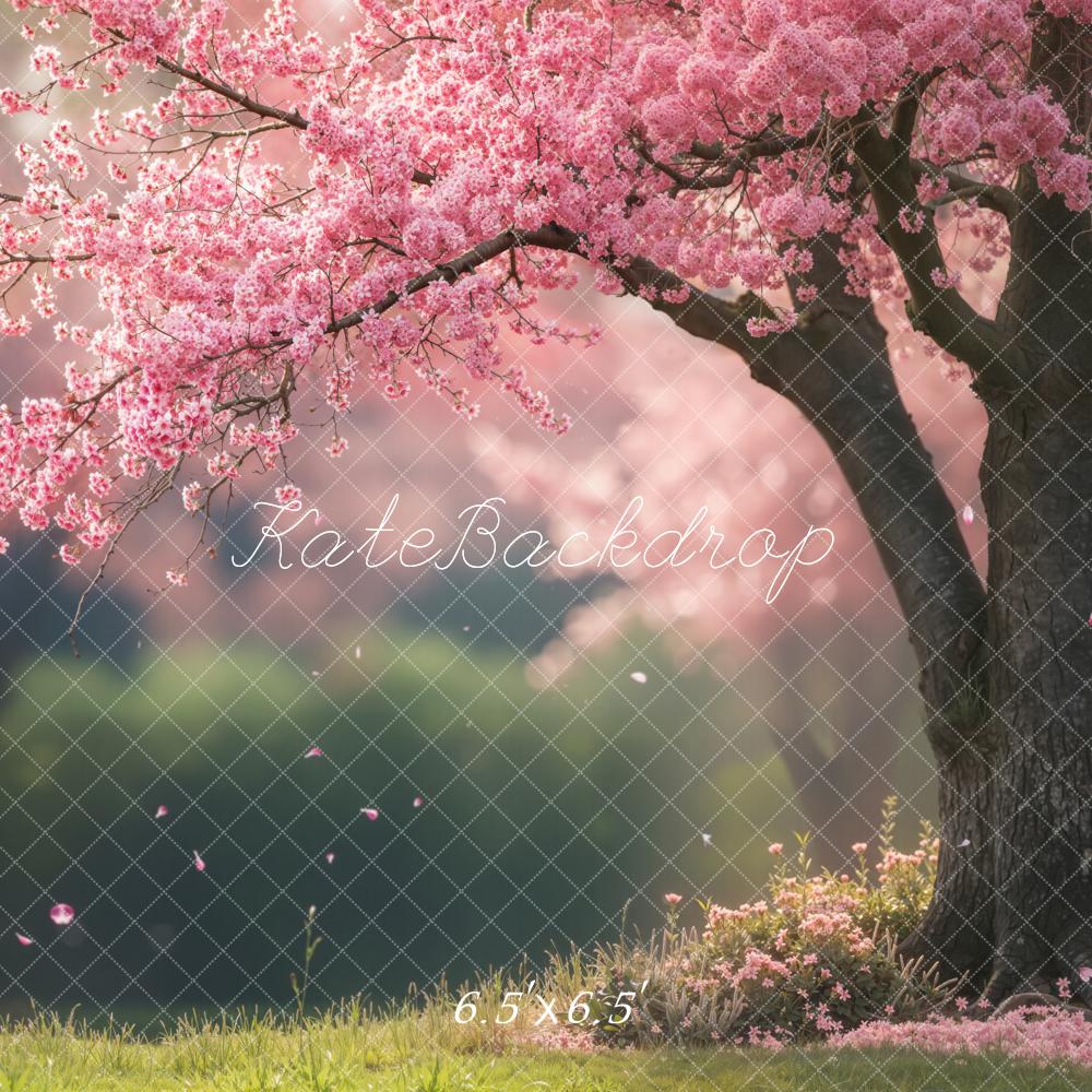 Kate Spring Pink Blossom Tree Backdrop Designed by Emetselch